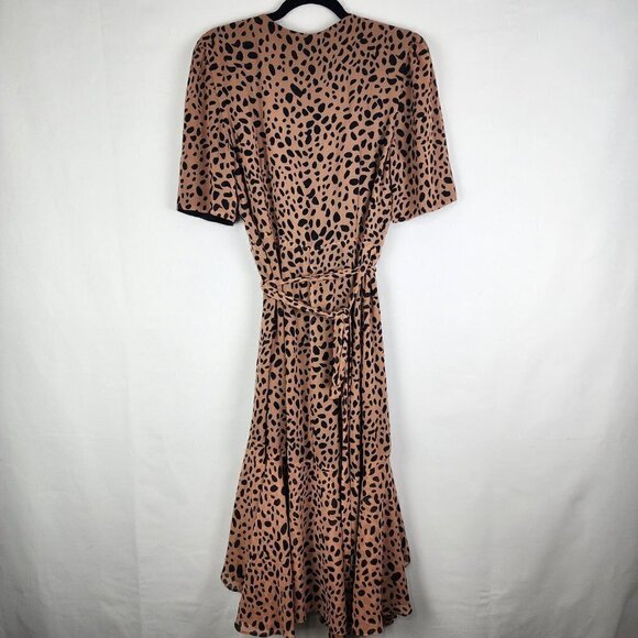 Fame and Partners Animal Print Wrap Dress 12 - Picture 3 of 6